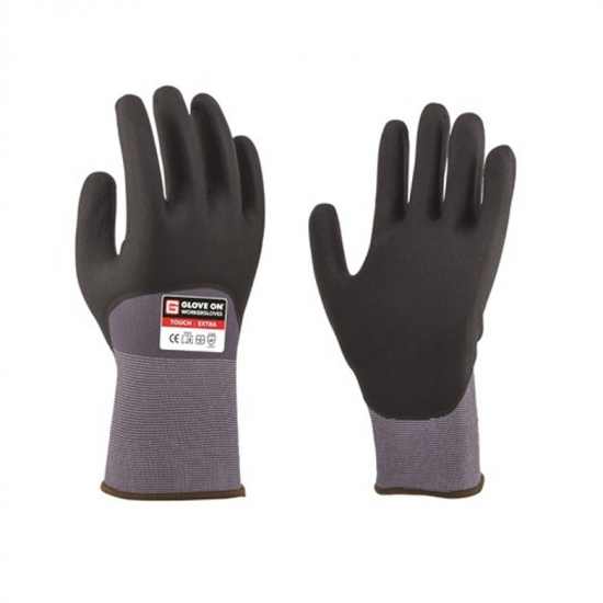 Glove On Touch Extra comfortabele werkhandschoenen met extra bescherming voor de knokkels. Bestel voordelig bij Verfpoint.nl!