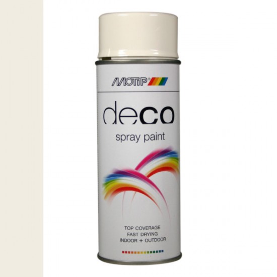 Motip Deco Spray Paint - Hoogglans RAL 9010