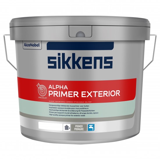 Sikkens Alpha Primer Exterior watergedragen primer die uitstekende dekking biedt. Bestel snel bij Verfpoint.nl!