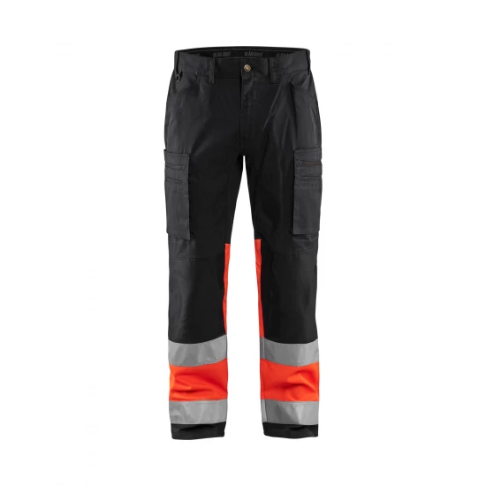 Blåkläder 1551 Werkbroek met stretch High Vis. Cordura versterkt, extreem slijtvast. 