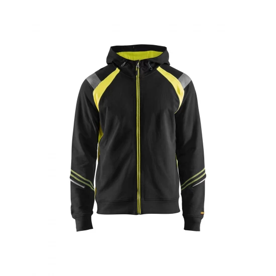 Blåkläder 3433 Hooded Sweatshirt Hele Rits Visible