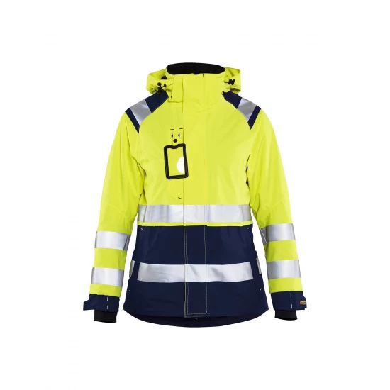 Blåkläder 4904 Dames Shell Jack High Vis. Wind- en waterdichte high visibility jas. Bestel direct online, en profiteer van hoge kortingen!