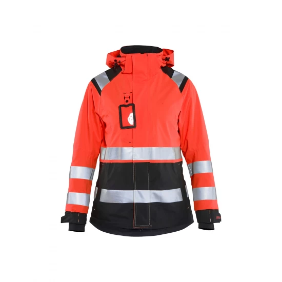 Blåkläder 4904 Dames Shell Jack High Vis. Wind- en waterdichte high visibility jas. Bestel direct online, en profiteer van hoge kortingen!