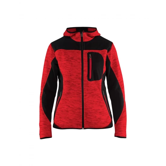 Blåkläder 4931 Dames gebreid vest met softshell materiaal en capuchon. Bestel direct online, en profiteer van hoge kortingen!