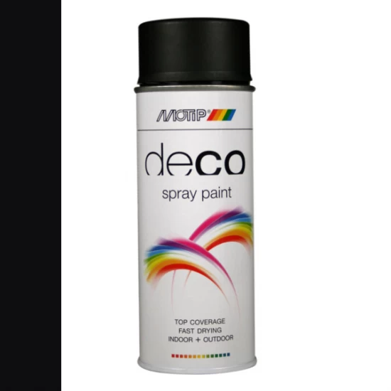 Motip Deco Spray Paint - Zijdeglans RAL 9005