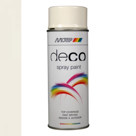 Motip Deco Spray Paint - Hoogglans RAL 9010