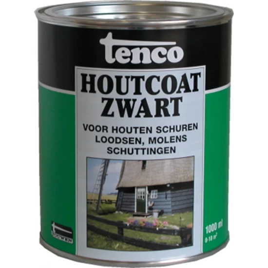 Tenco Houtcoat Zwart