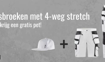 De perfecte schildersbroek met 4-weg stretch!