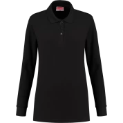 WorkWoman Poloshirt Outfitters Longsleeve - 81063 Zwart