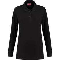 WorkWoman Poloshirt Outfitters Longsleeve - 81063 Zwart